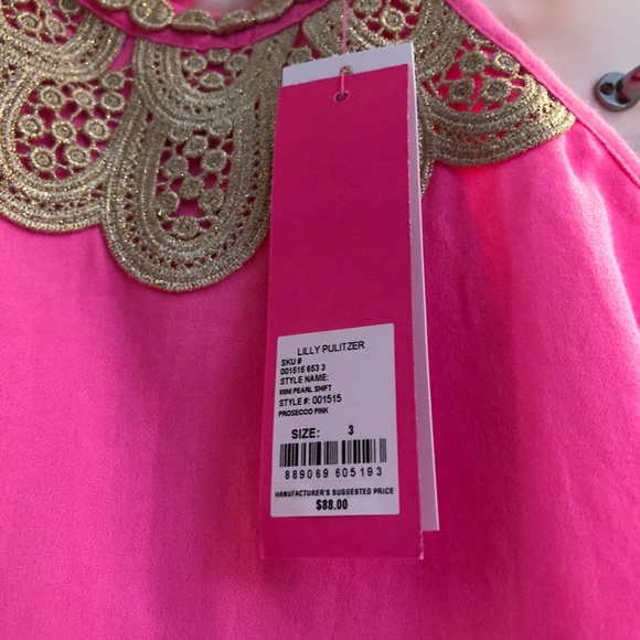 Size 3 Lilly Pulitzer mini pearl dress NWT - Picture 2 of 6